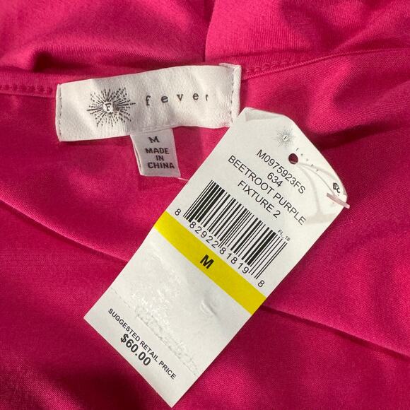 Fever Medium Mini Blouson Dress Scoop Neck Sleeveless Stretch Drawstring Waist - Picture 5 of 7